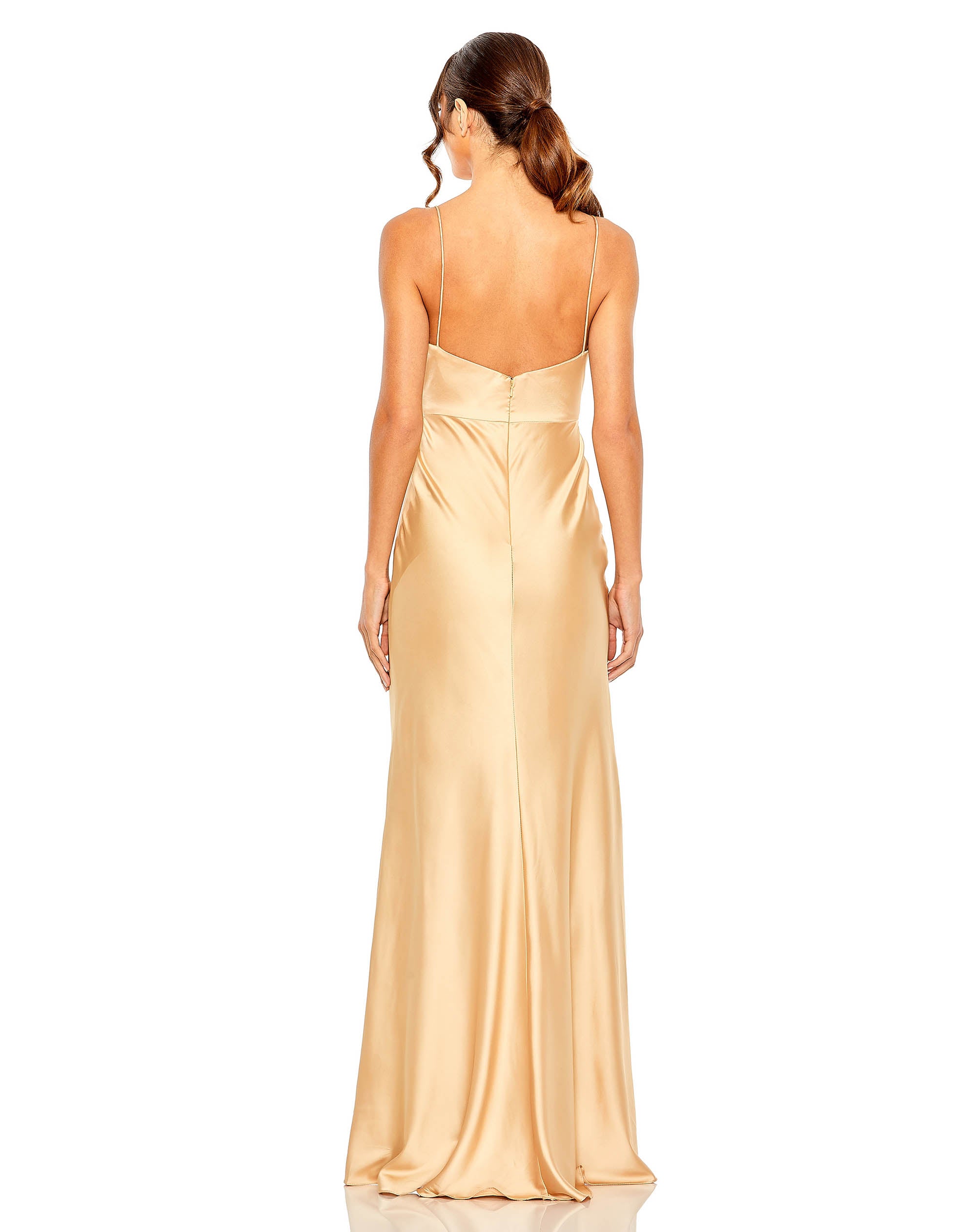 Tie Front with Keyhole Detail Gown
