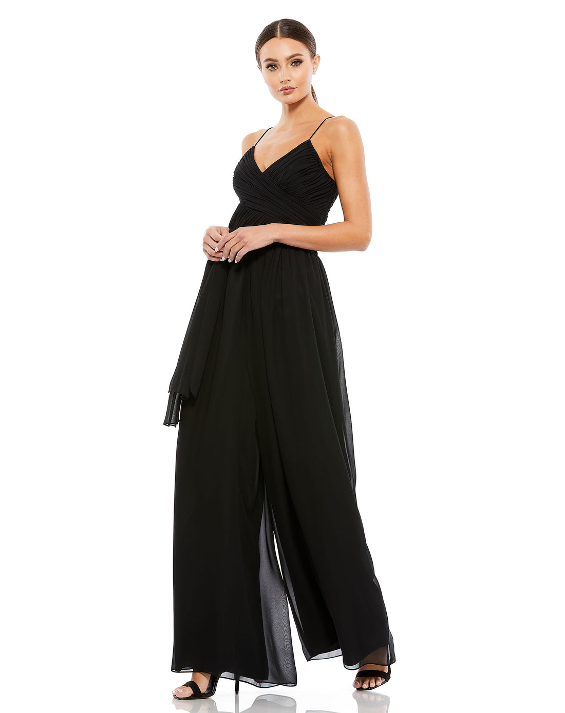 Flowy Faux Wrap Jumpsuit