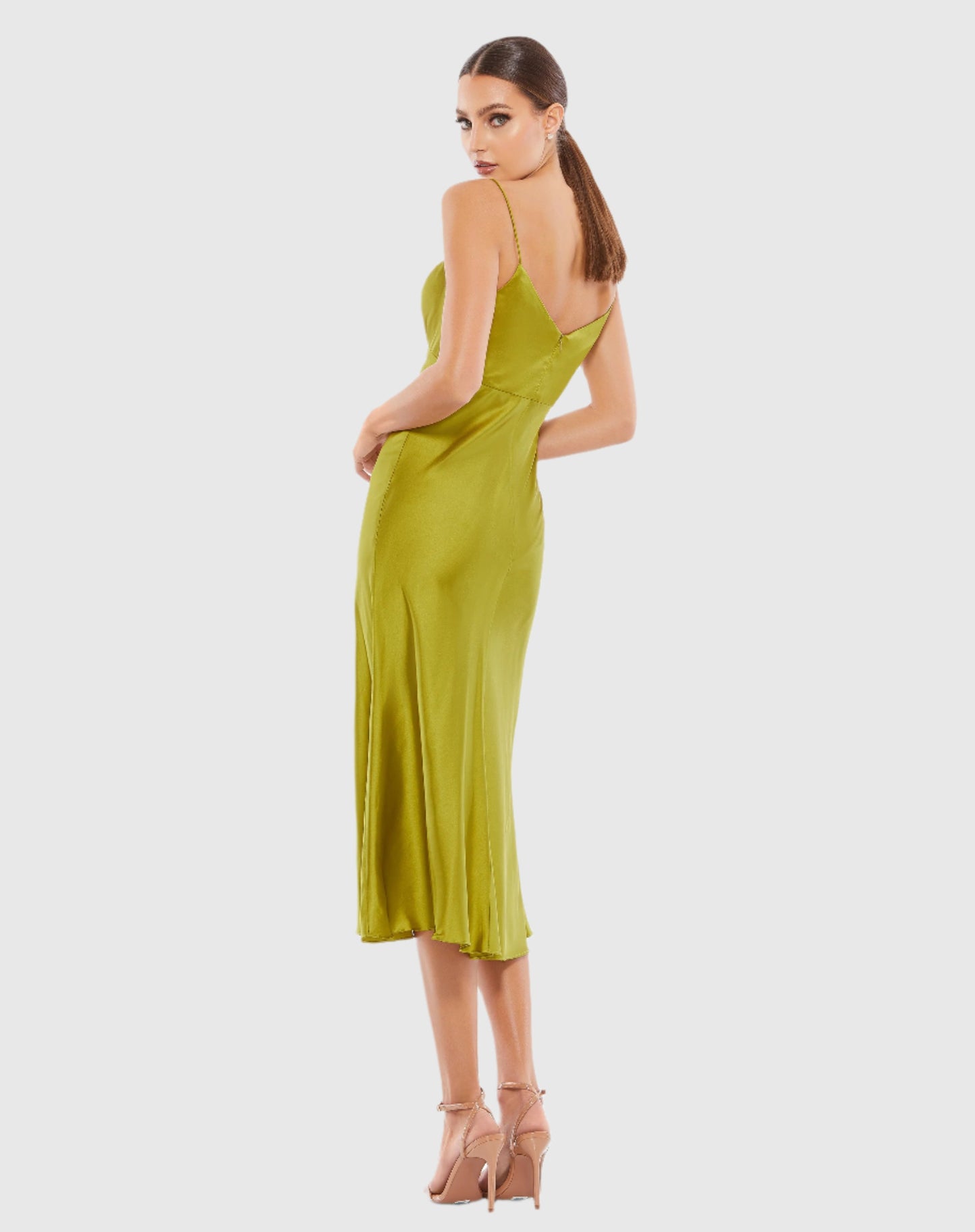 Spaghetti Strap Charmeuse Slip Dress