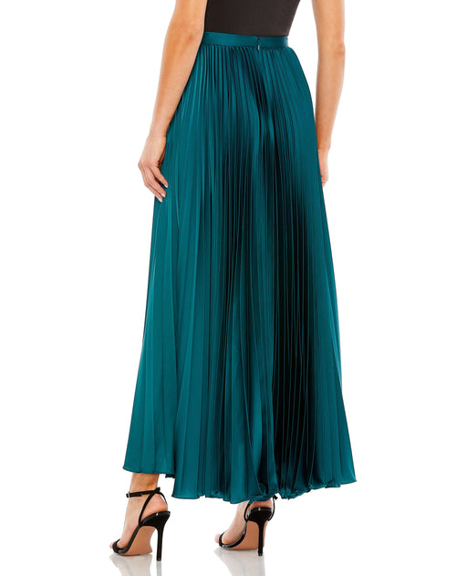 Satin Pleated Skirt