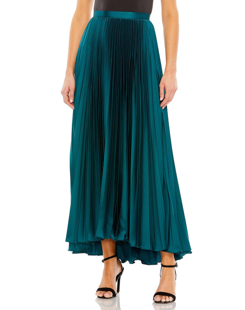 Satin Pleated Skirt