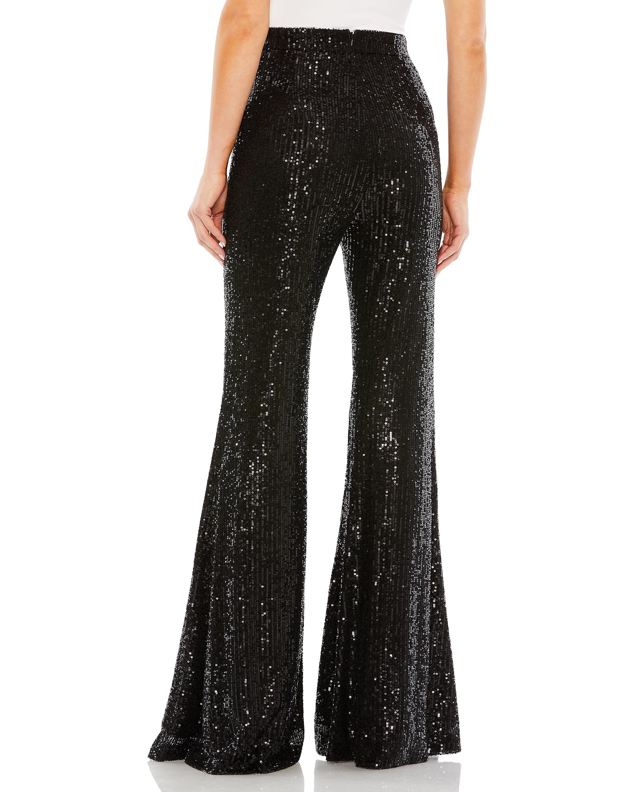 Sequin Flare Evening Pants